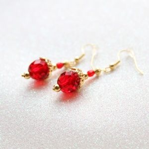 Splash of Red Earrings!!!
